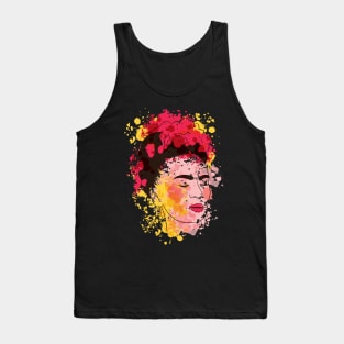 Watercolor Frida Kahlo Tank Top